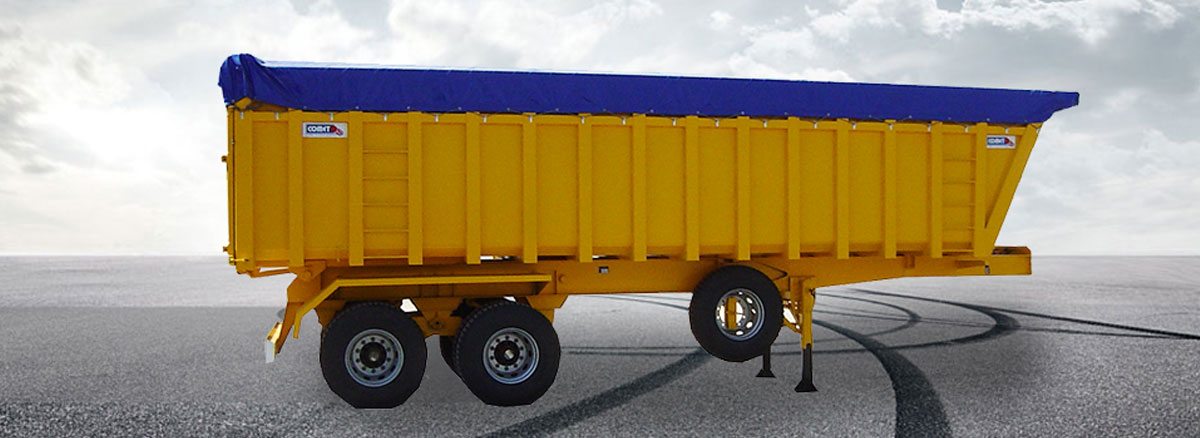 La semi-remorque benne céréalière 32 - 35 m³ COMET est destinée au transport des produits granulés à faible densit&eacu